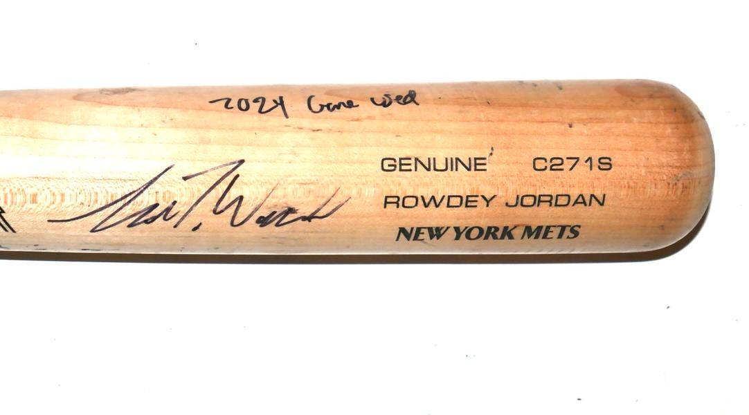 LUKE WADDELL GWINNETT STRIPERS GAME USED LOUISVILLE SLUGGER C271S BAT BRAVES