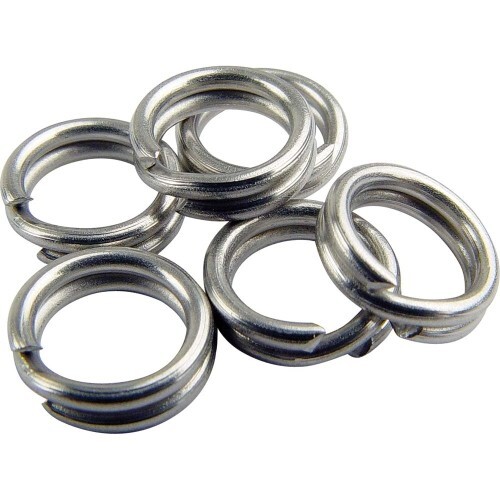 2-Mustad KVD Lure Split Rings SS #3 15 Pack, 38# Lure replacement Ring 2x15=30