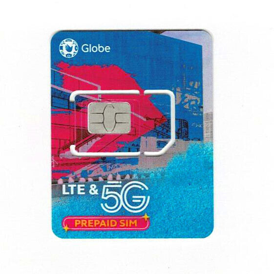 Philippines Globe Prepaid Roaming LTE 5G Sim Card w/ P50 / Tri Cut Nano Micro