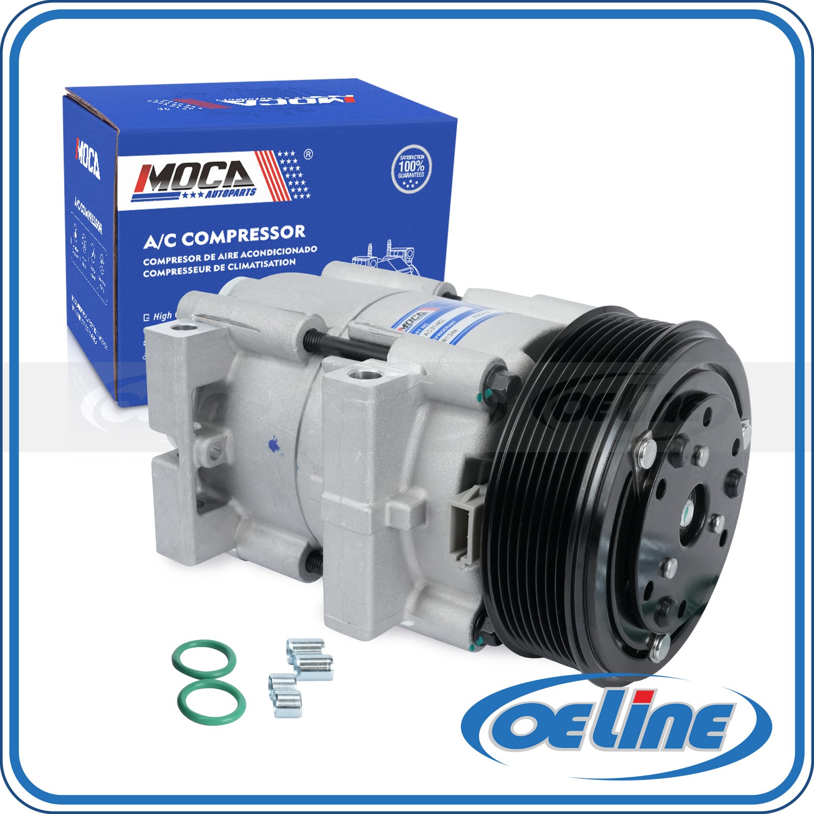 A/C Compressor for Ford F-250 F-350 F-450 F-550 Super Duty 7.3L Mercury Cougar