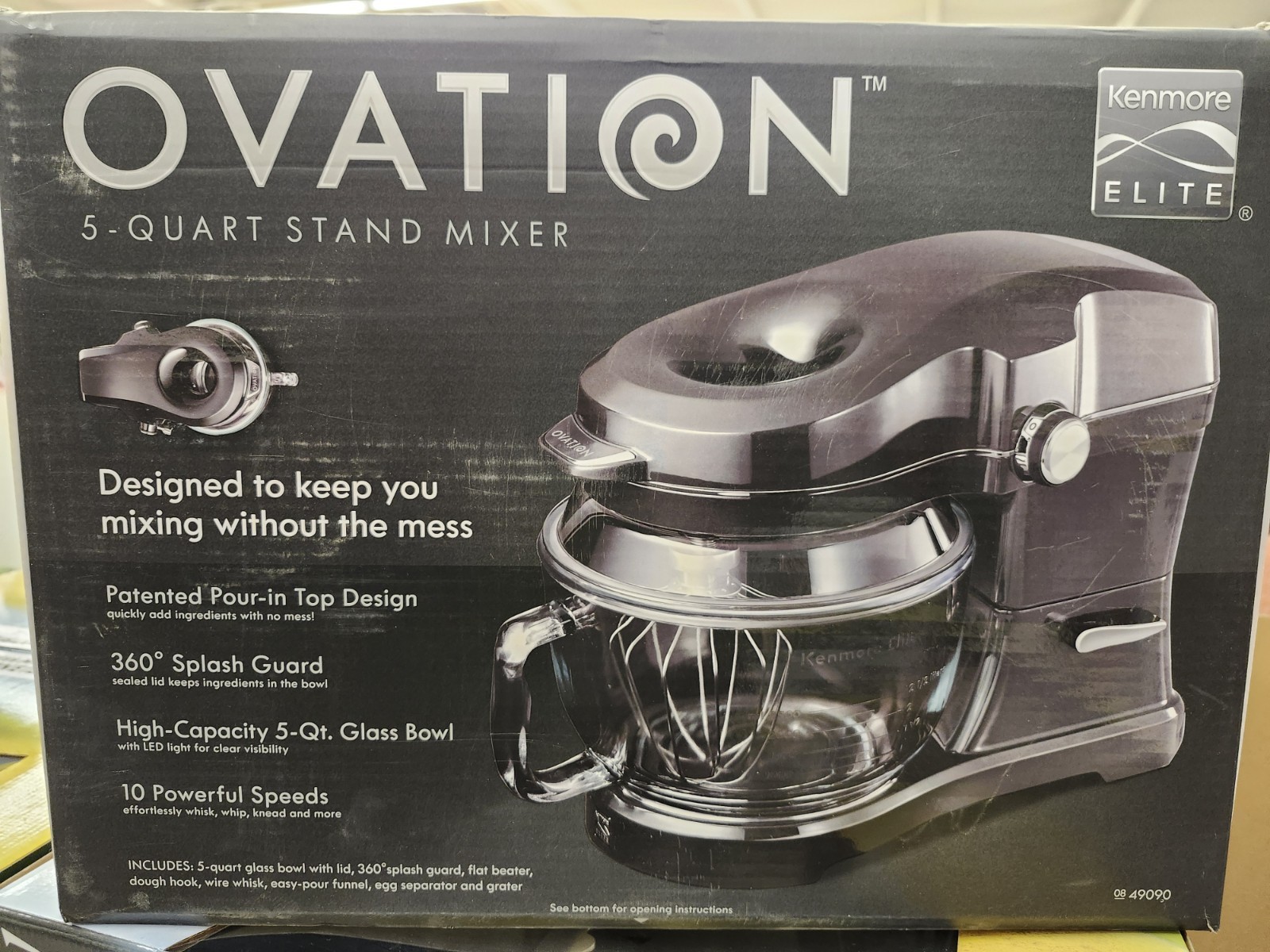 Kenmore Elite Silver 5 qt 10 speed Stand Mixer