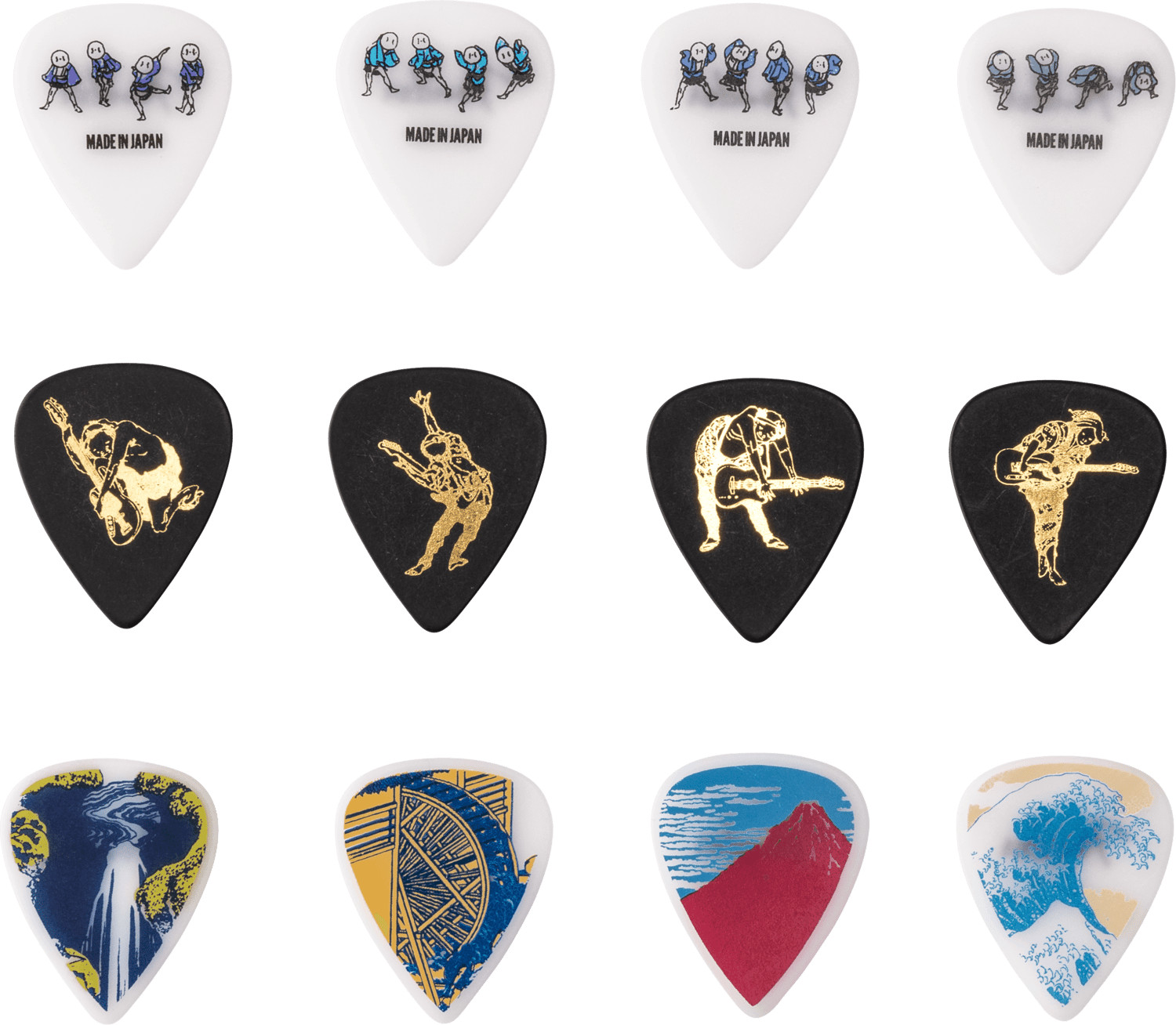Fender Flagship Store Tokyo Limited Pick Tin HOKUSAI 351 12 Picks Set New JAPAN