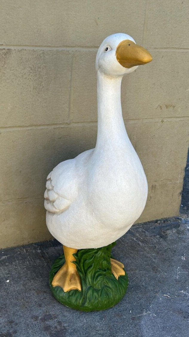 Latex and fiberglass backer mold new porche goose mold 24" tall