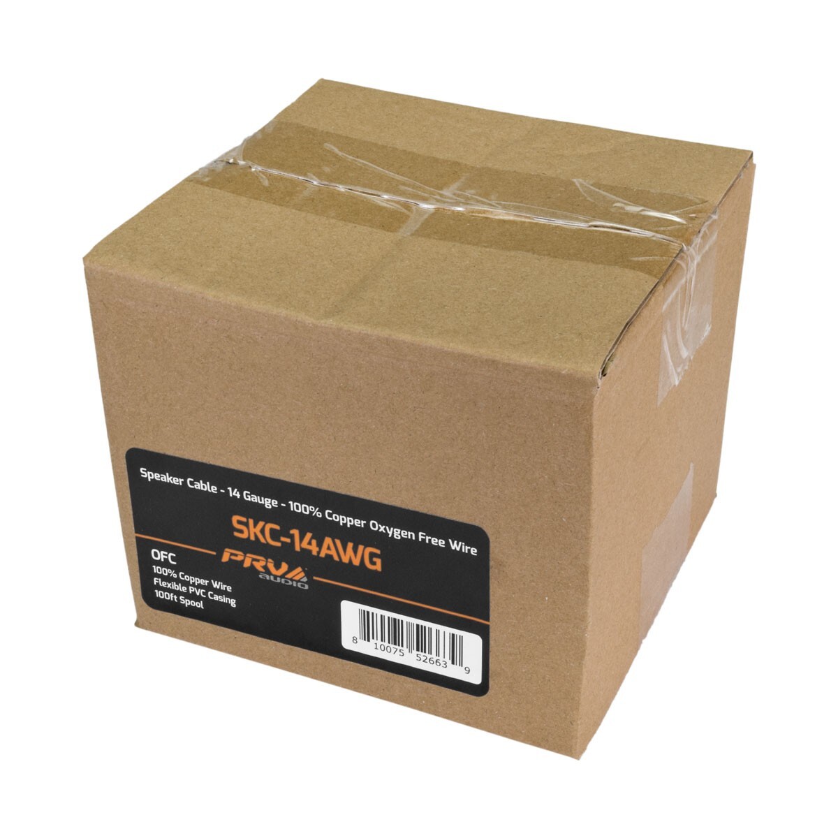 PRV 14 Gauge OFC Speaker Wire 100 ft Roll TRUE 100% Copper Oxygen Free