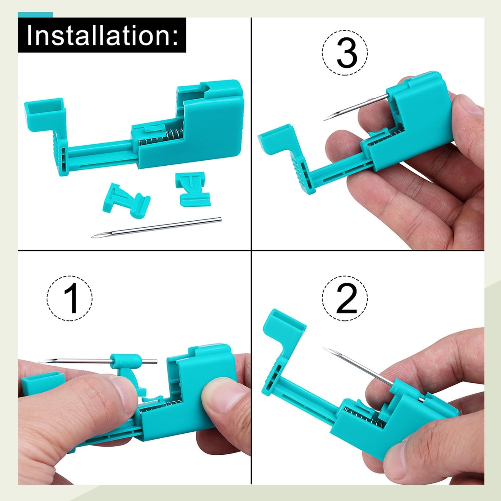 14G 16G 20G Body Piercing Kit for Belly Button/Lip/Tongue/Ear/Nose/Eyebrow/Ni...