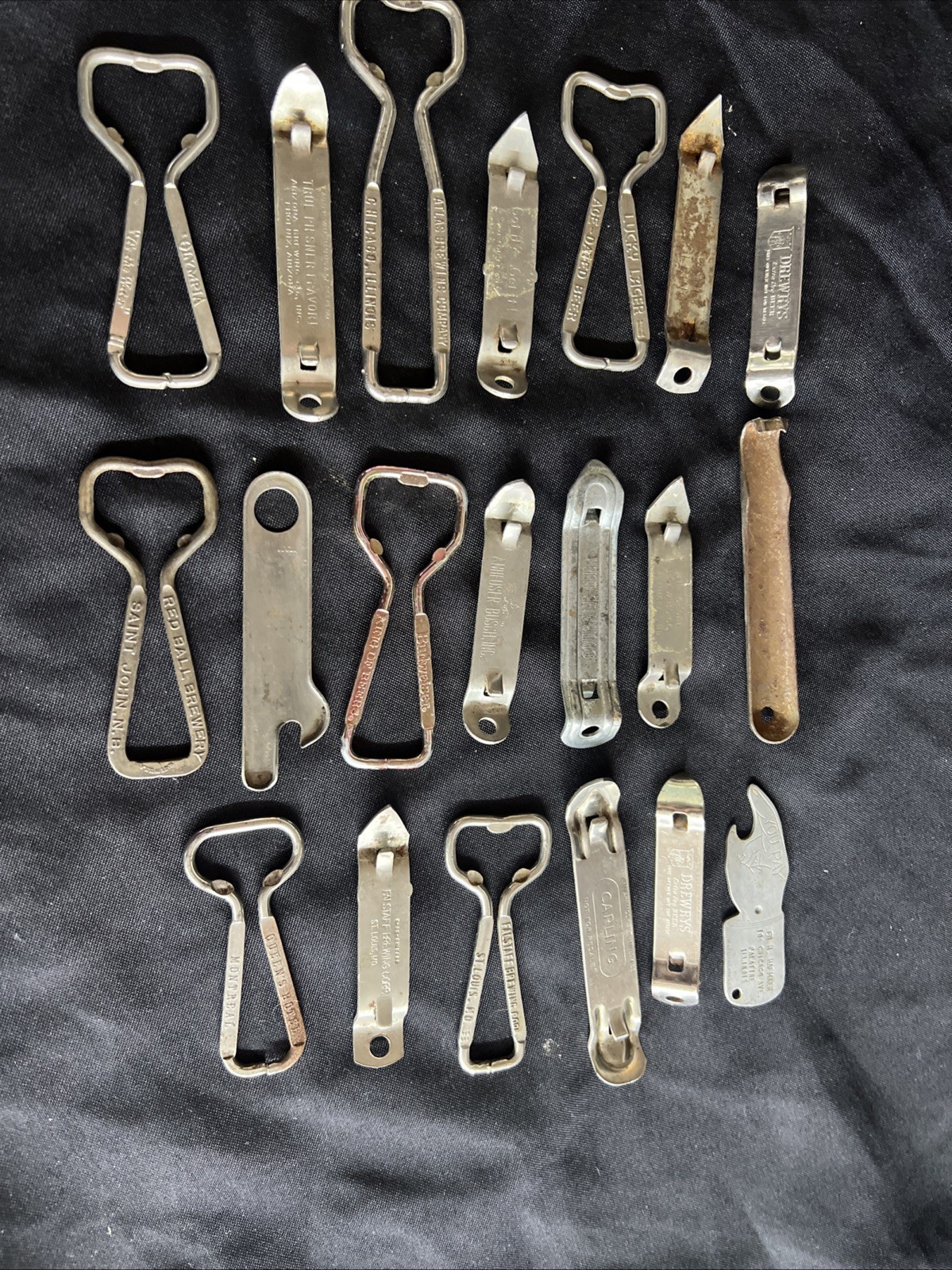 Vintage Beer Can/Bottle Openers - Set of 20