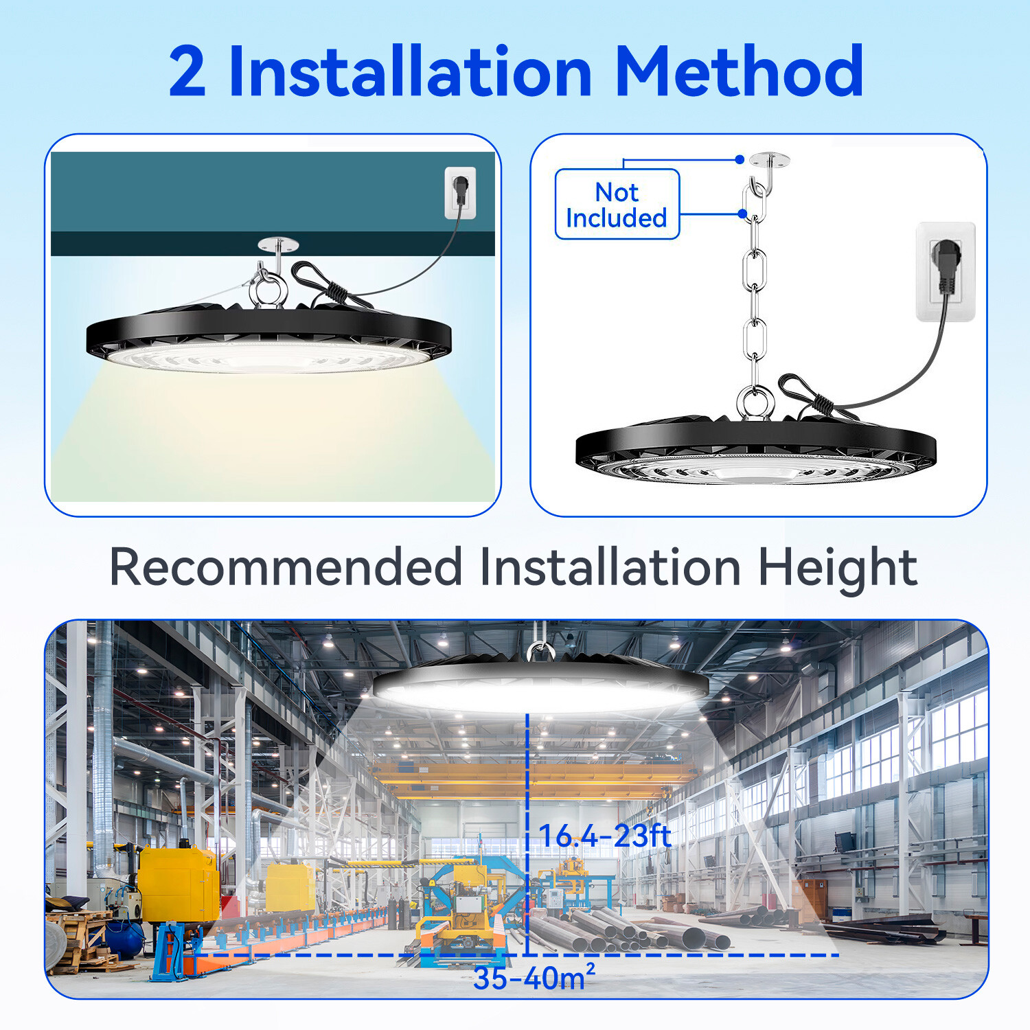 UFO High Bay Shop Light 400W Warehouse Workshop Commercial UFO LED Lights 6Pack