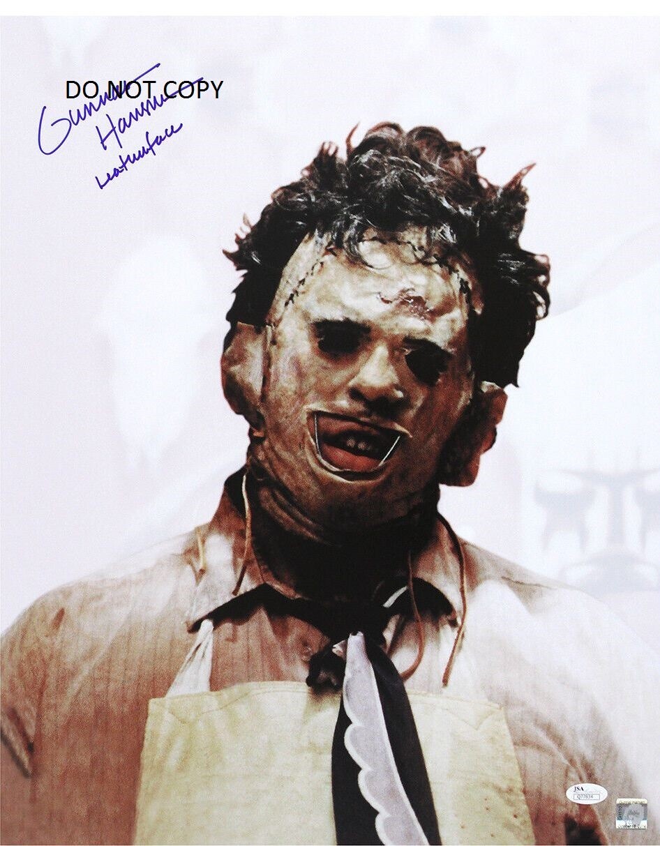 GUNNAR HANSEN - LEATHERFACE - Texas Chainsaw Massacre Signed 8x10 RP Photo #1 !!