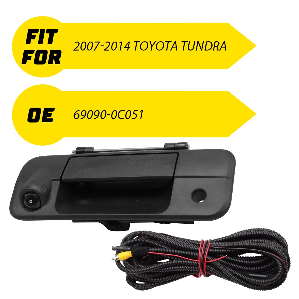 Tailgate Handle Rear View HD Camera For Toyota Tundra 2007-2013
