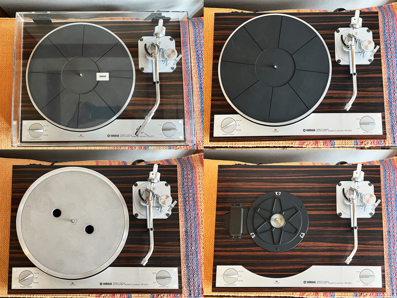 Yamaha YP-D71 Direct Drive Record Player Turntable Confirmed Excellent Operation