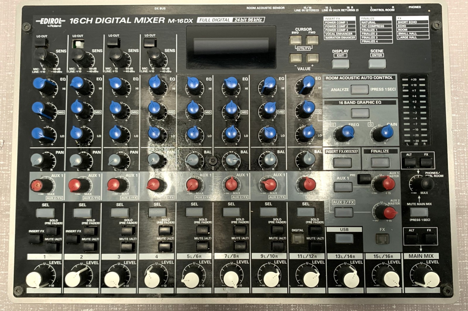 Edirol By Roland 16Ch Digital Mixer M-16DX 24bit 96kHz Untested