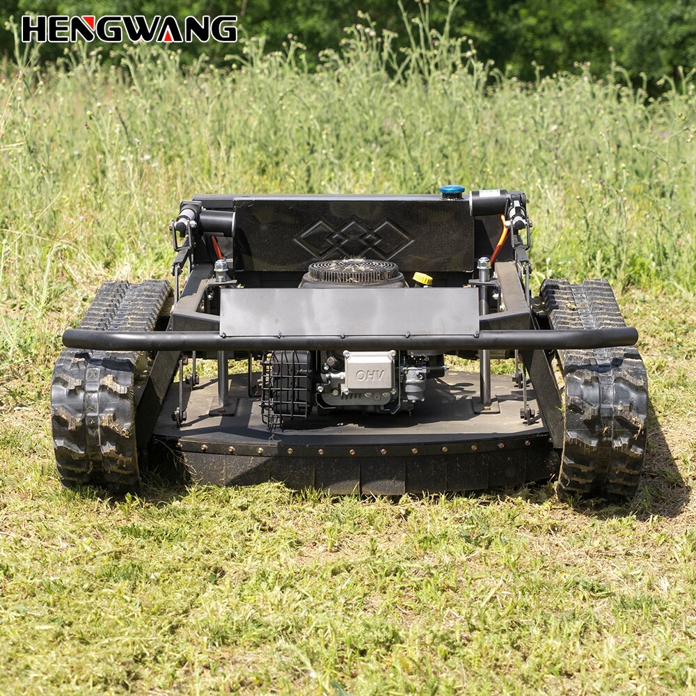 HW608-90 Remote Control Lawn Mower 65° Climbing Adjustable Mowing Height Four-W