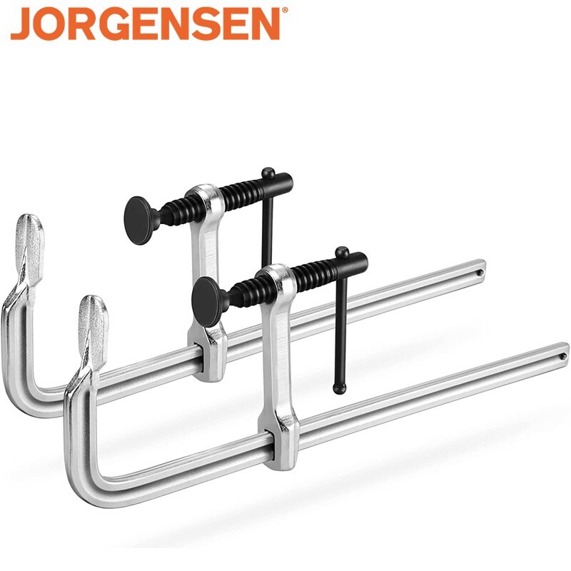 Jorgensen 2-Pack 12-Inch Bar Clamps Drop Forged Steel Bar Clamps for Woodworking