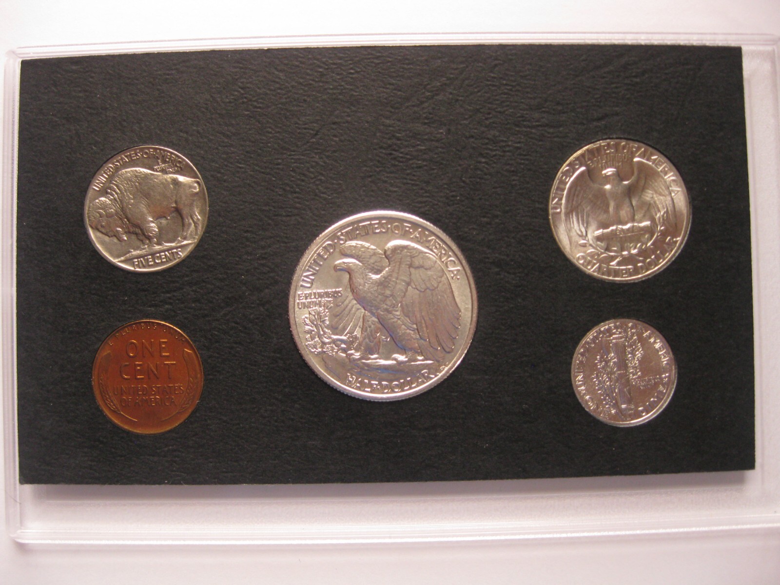 1937 P US Silver Mint Set Gem Brilliant Uncirculated!