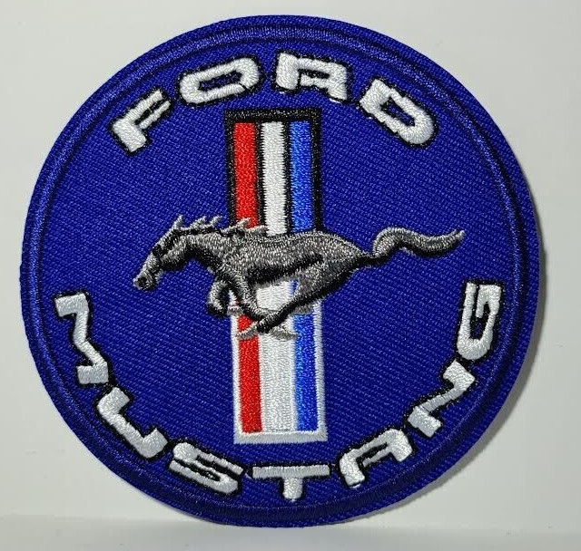 Mustang, "Ford Mustang" Embroidered Patch  (iron on)