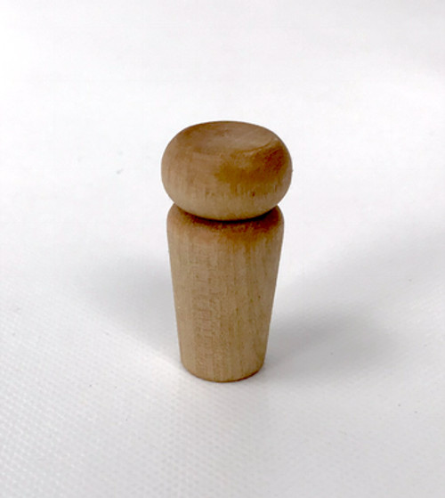 3/4 Inch Turned Wood Canteen Stoppers - Pack of 3 pcs.