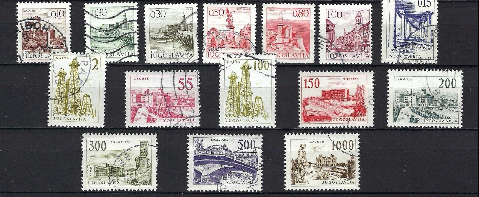 YUGOSLAVIA Used Stamps - 50 Different - Nice Lot- Great Value - Take a Look!