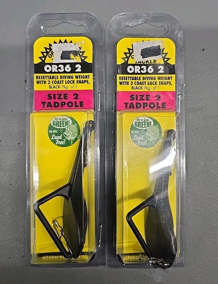 2X Off Shore Tackle Tadpole Diving Weights Size: 1.3 Ounce (OR-36-2)