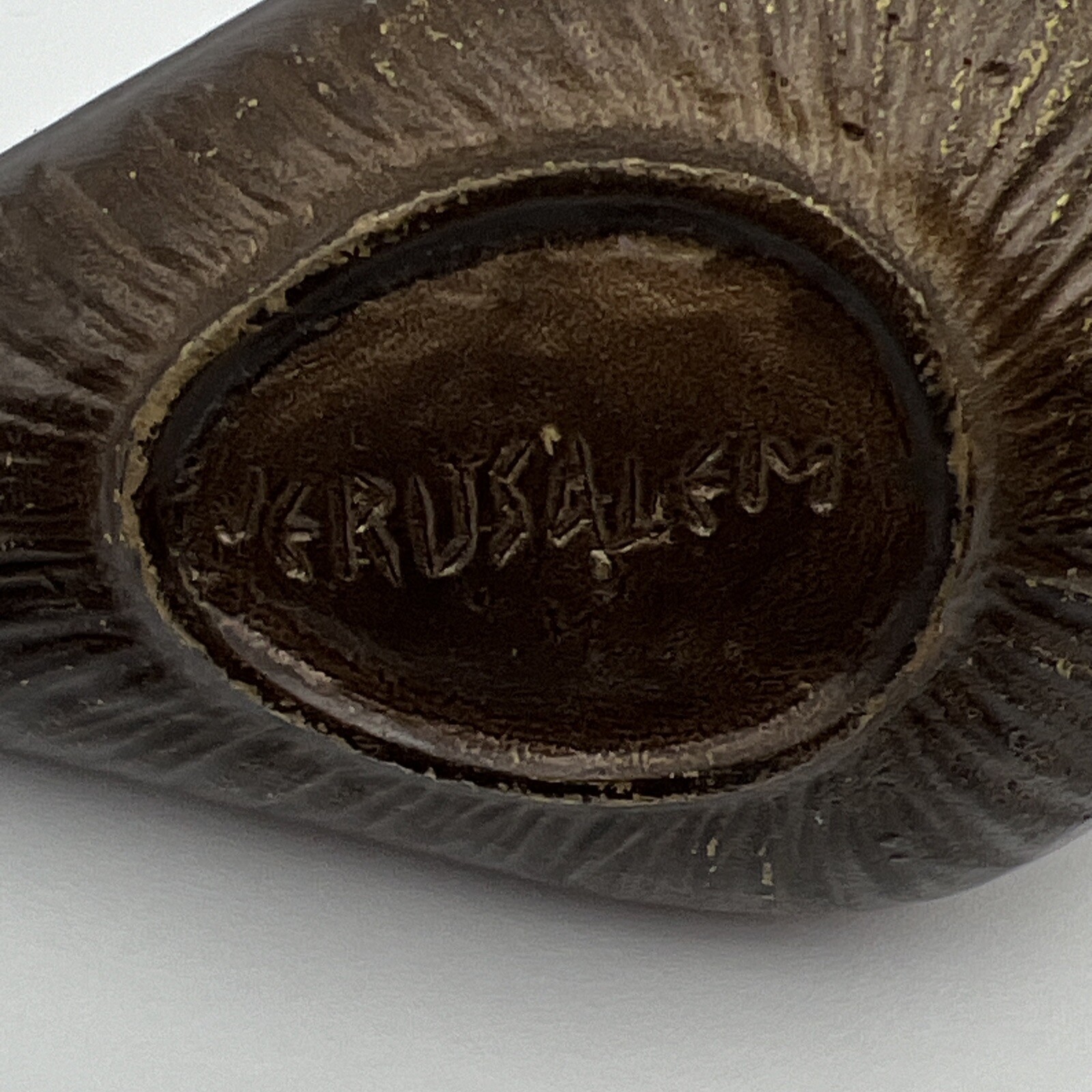 Vtg Brass Etched Incense Burner Holder Jerusalem Metal Decor Ornate