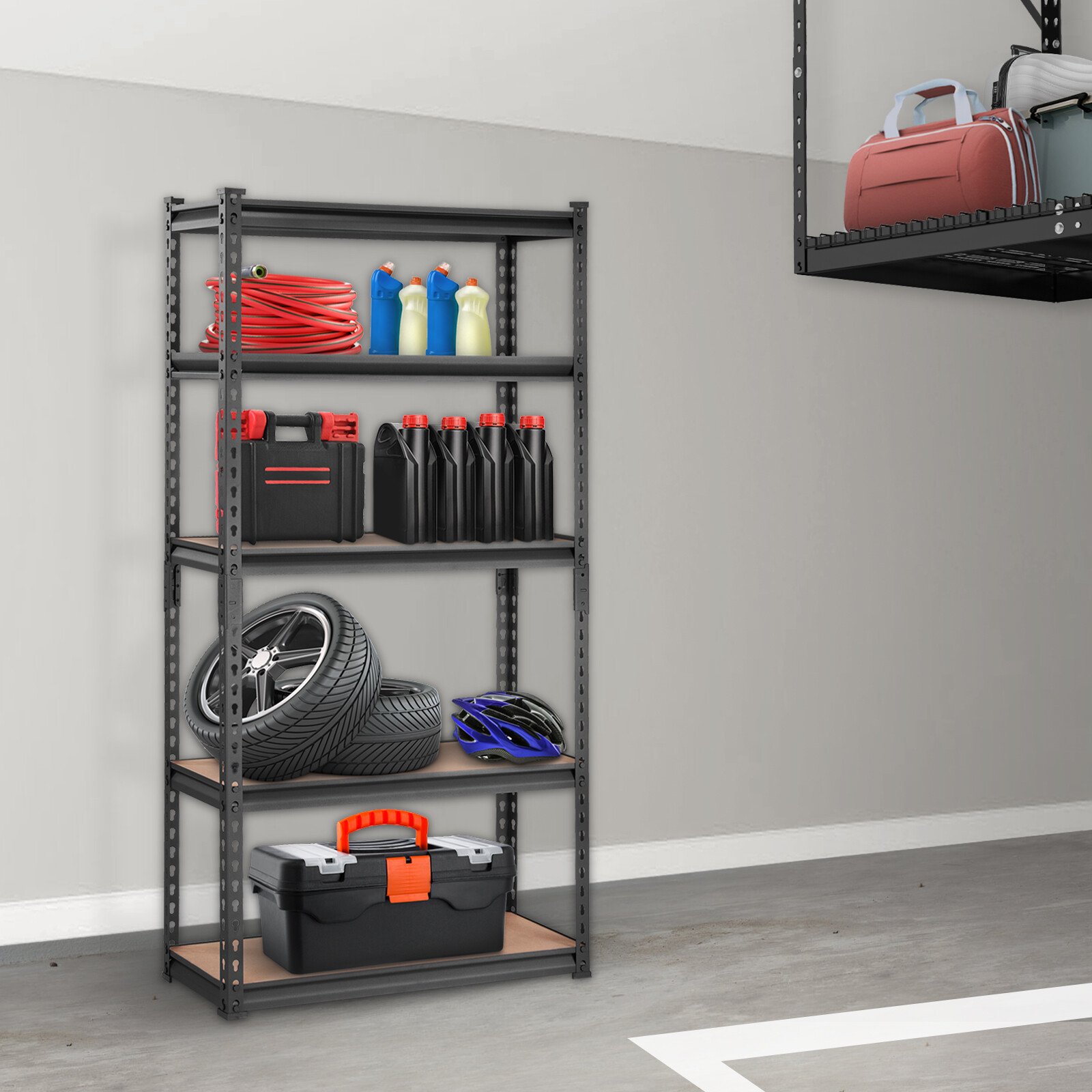 Storage Shelving Unit Garage Storage Rack 5-Tier Adjustable 2000 lbs Load