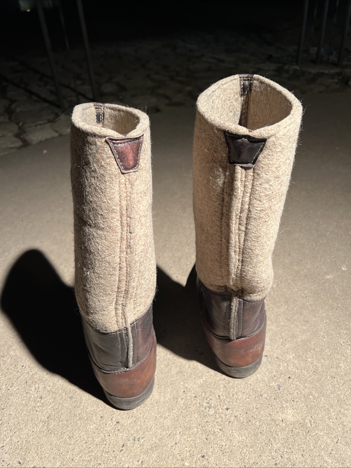 WW2 German Sentry Boots Wool / Leather Original (FF552