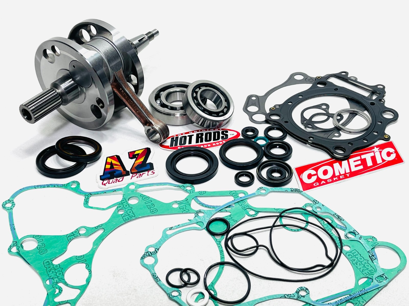 06+ Honda TRX450R TRX 450R Wiseco Crank Stock Bore Piston Gaskets Rebuild Kit