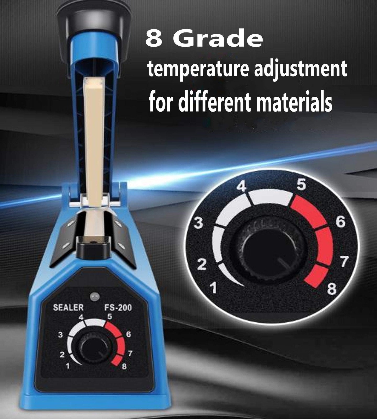 Impulse Heat Sealer Manual Bags Sealer Heat Sealing Machine 12 Inch Impulse S...