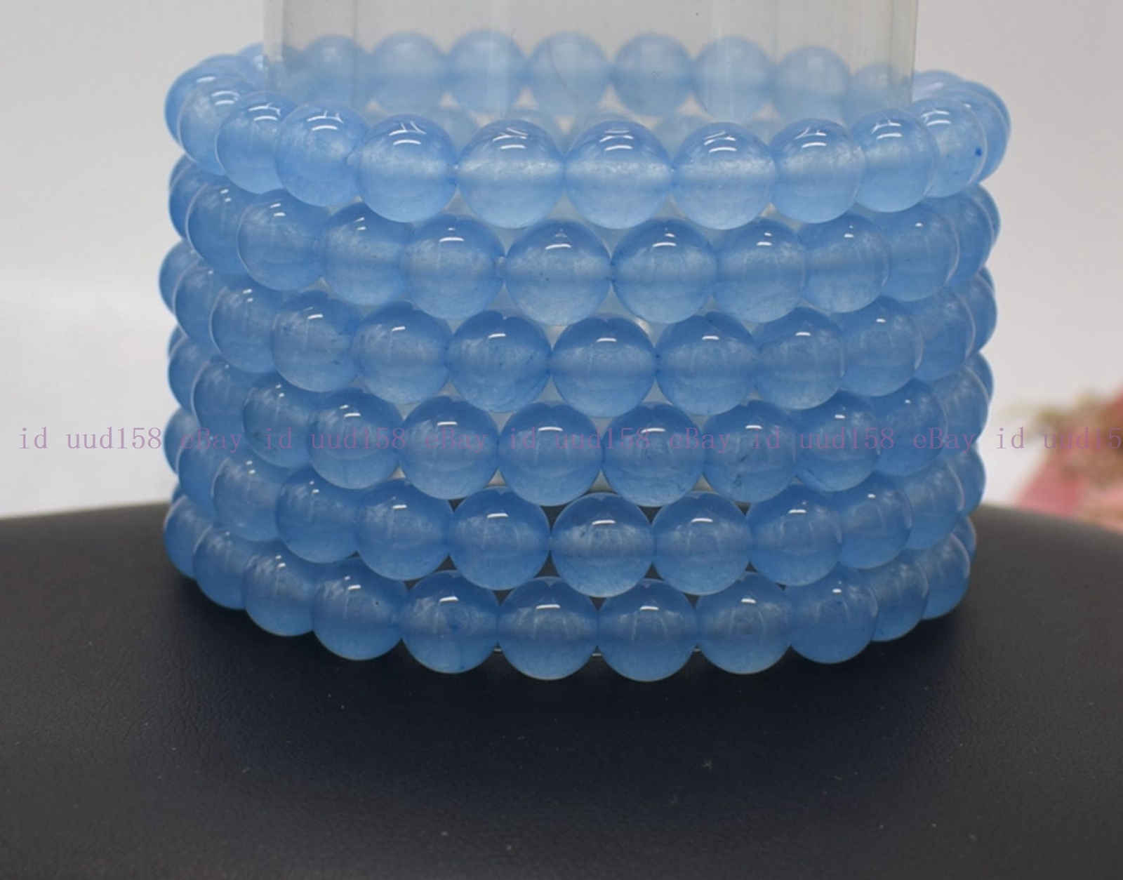 Wholesale Lots 6 Pcs 6/8/10/12mm Natural Gemstone Crystal Stretch Bracelet 7.5”