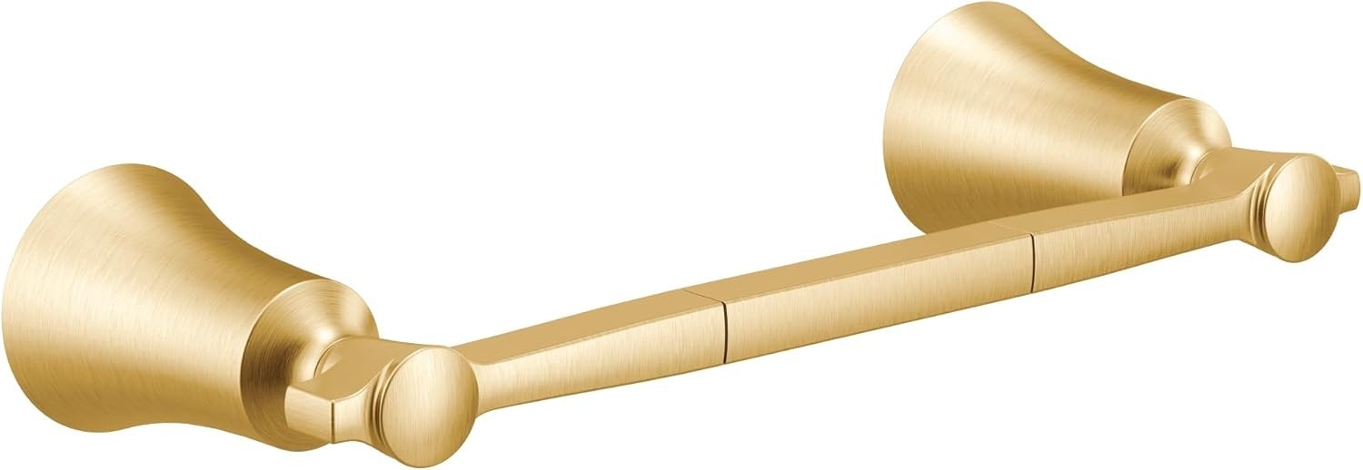 Moen YB0386BG Flara 9-Inch Single Hand -Towel Bar in  Brushed Gold