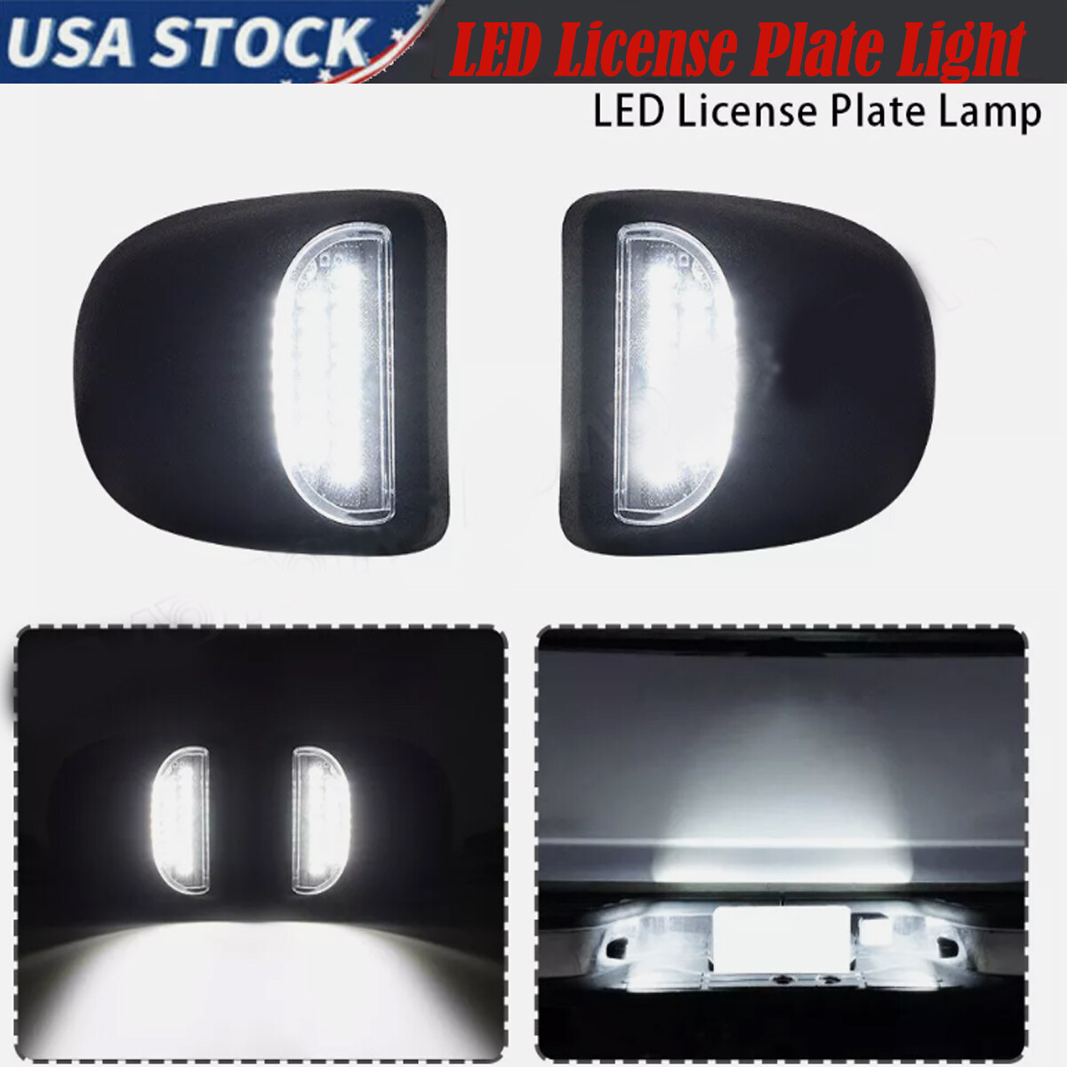 LED License Plate Lights for GMC Yukon Sierra 1500 2500 for Chevy Silverado #UP