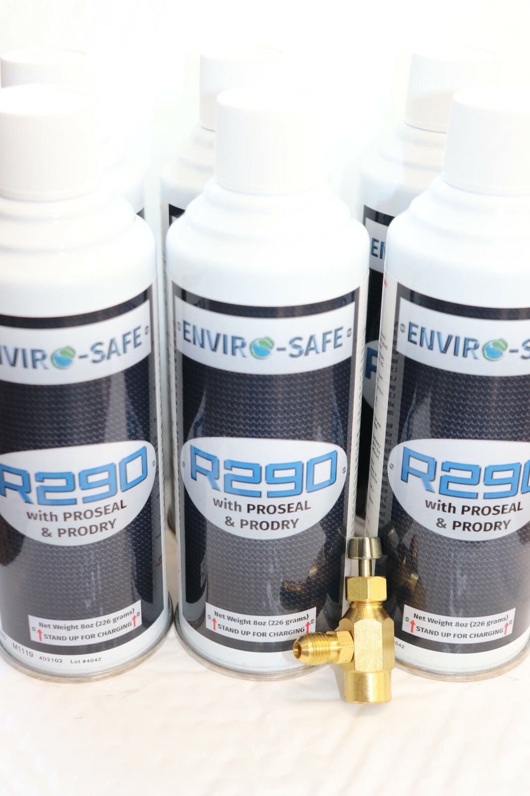 Enviro-Safe R-290 Refrigerant with Proseal and Dry with Top tap 6 cans