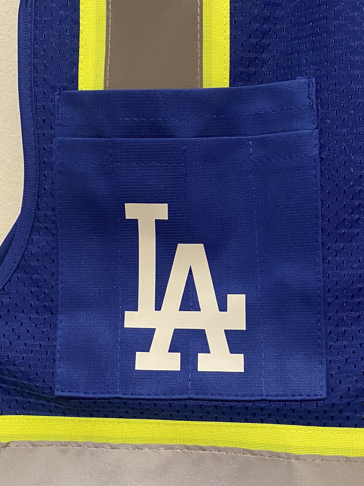 Los Angeles Dodgers Safety PPE Vest with Reflective Logo, New