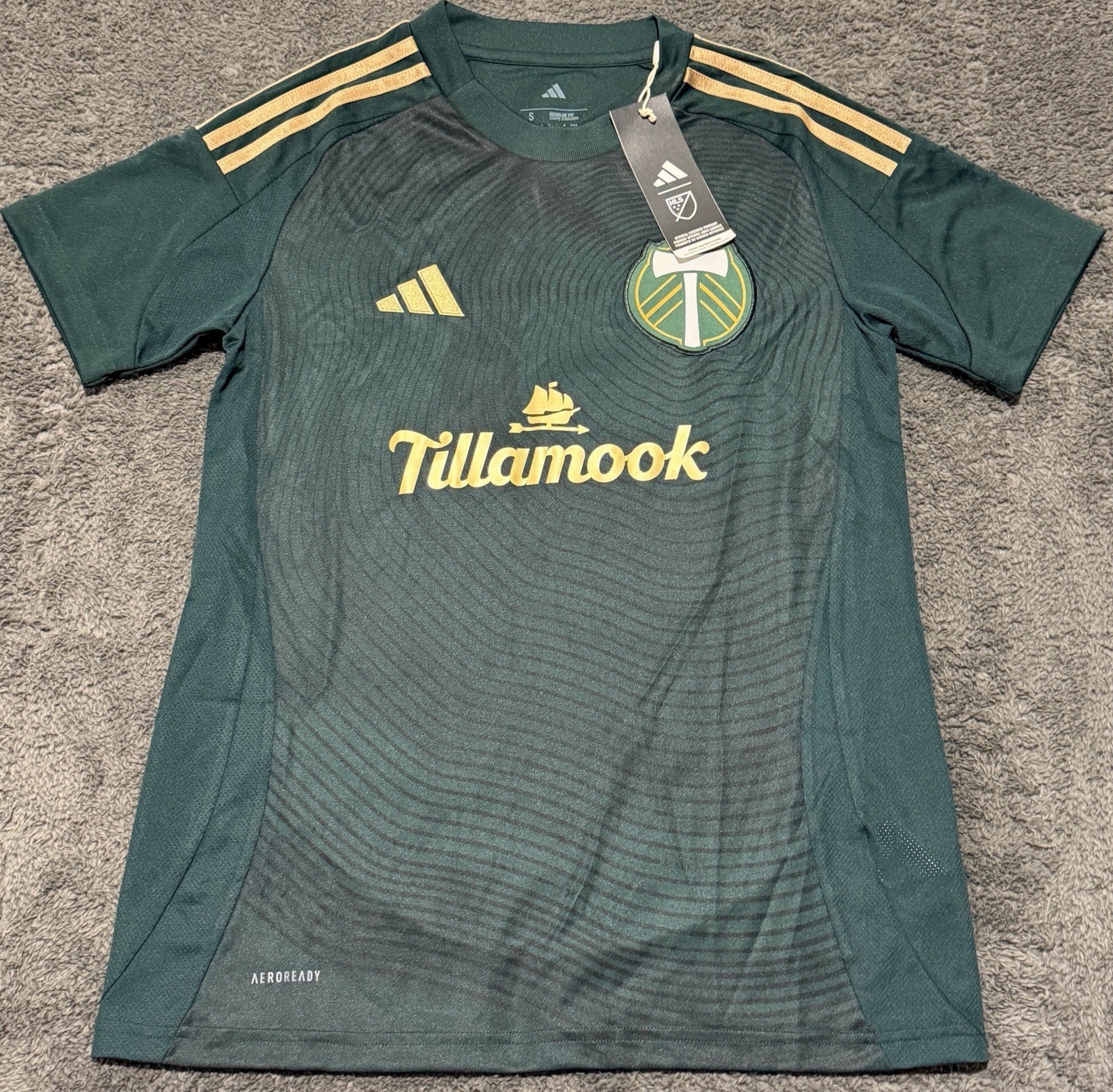 Portland Timbers Adidas Women’s Home Jersey Small NWT Green MLS IV9938