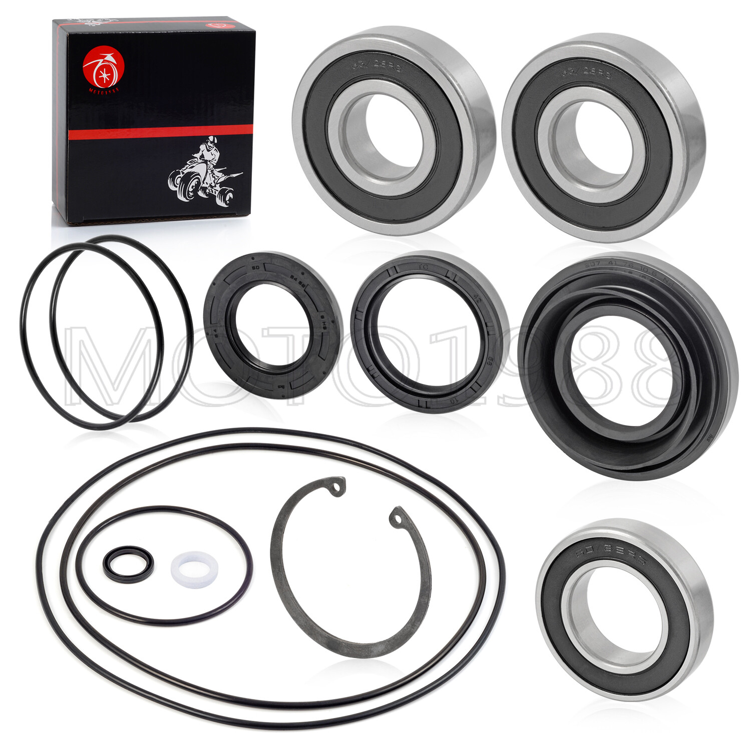Rear Axle brake drum Wheel seal bearing kit for Honda Foreman 500 TRX500 05-13