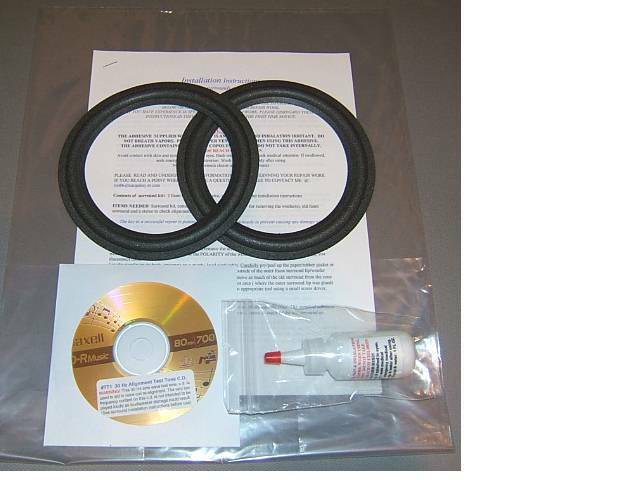 Infinity RS 125, Reference E-L, 5" Speaker Foam Surround Woofer Repair Kit