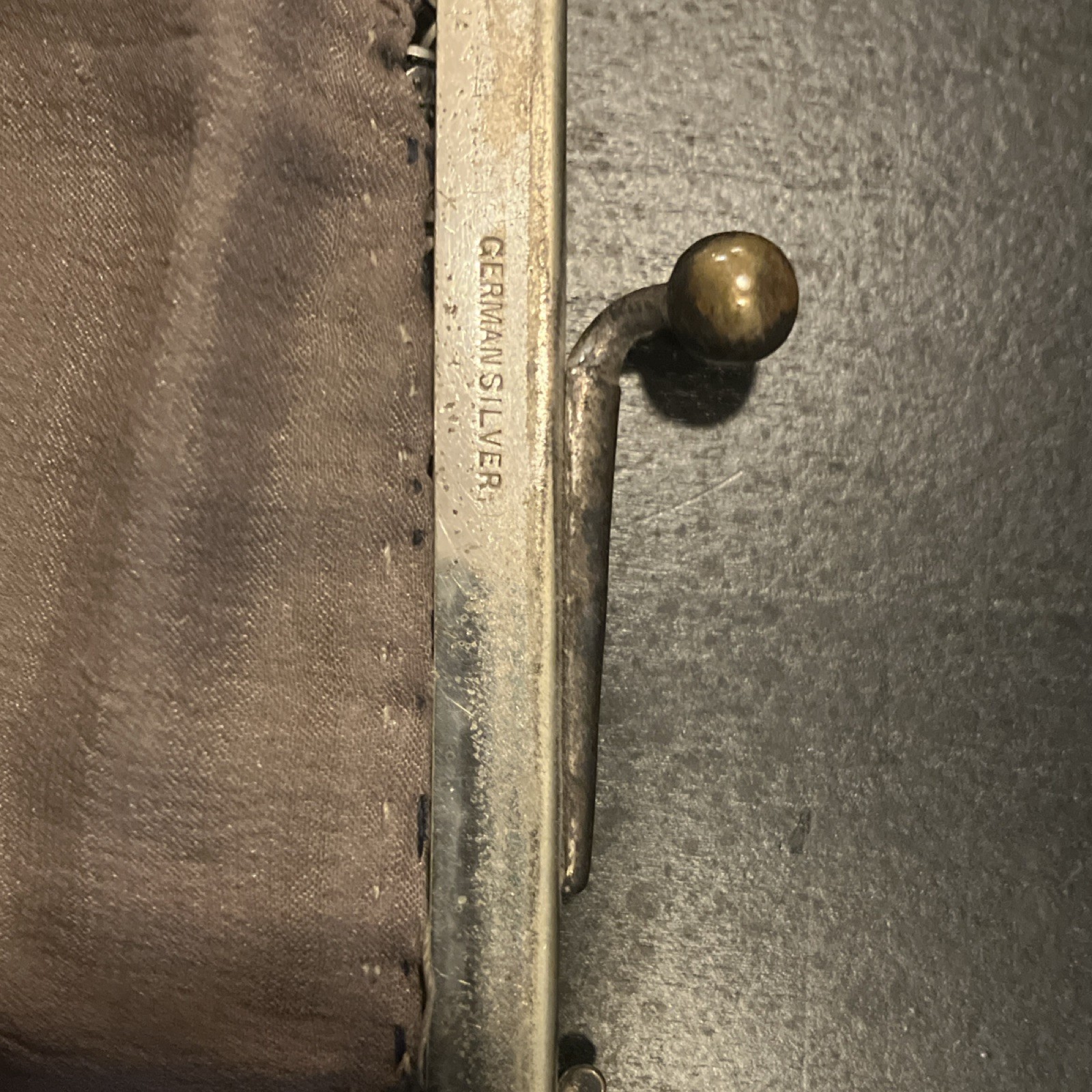 Antique German Silver Mesh Purse with Chain Handle, German Silver, 1900-1940