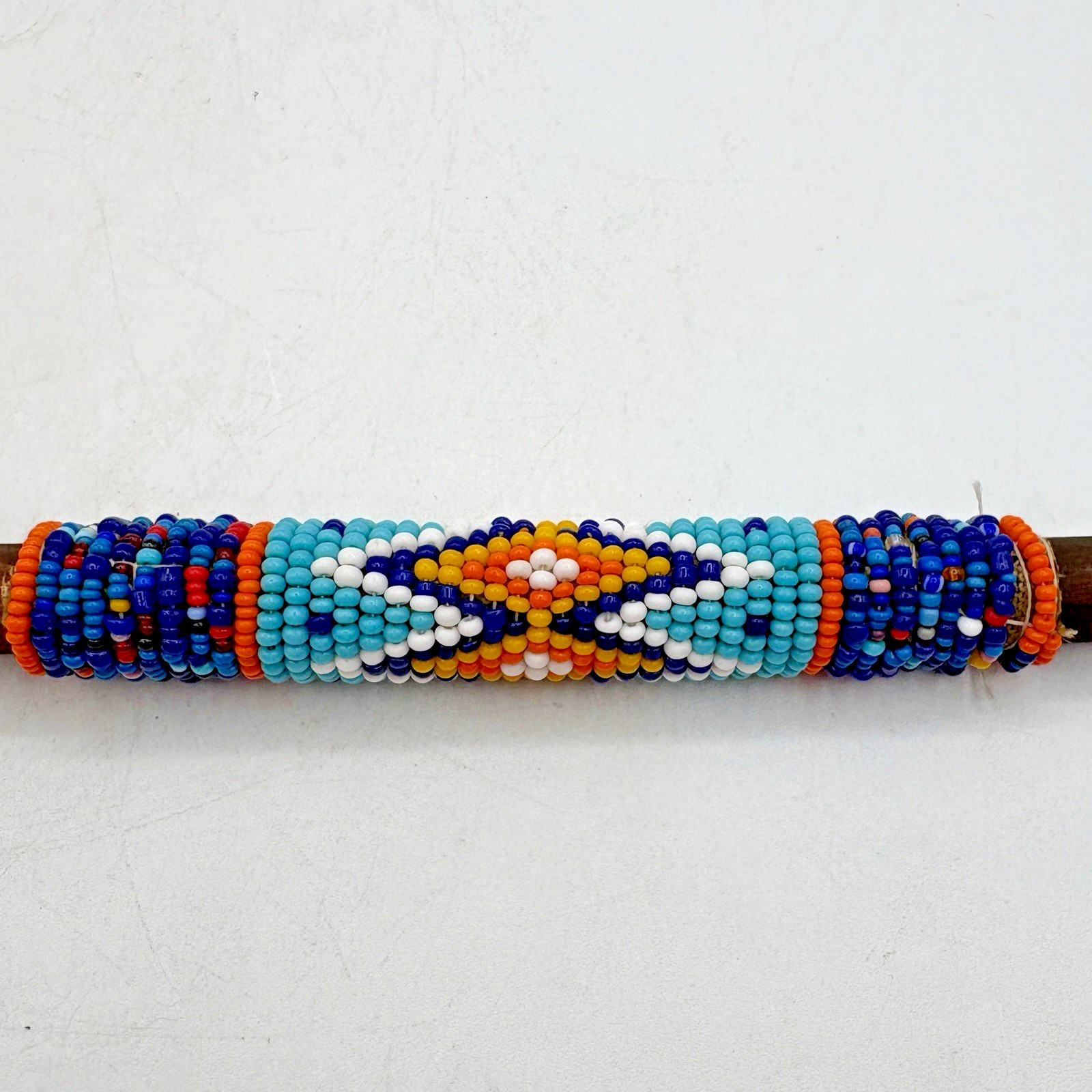 African Zululand Ukhezo Beaded Spoon South Africa 12" L - New w/ Tag - Handmade