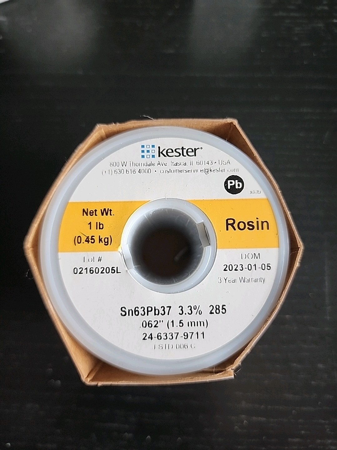 Kester Solder 24-6337-9711 63/37