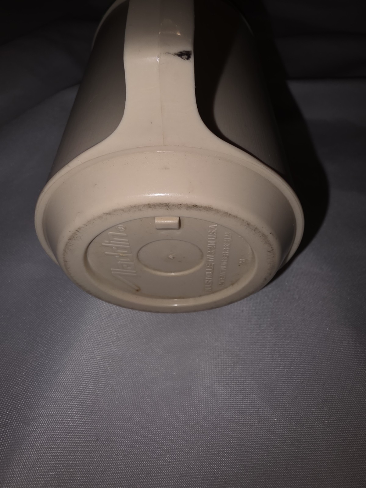 Old Rare Vintage Village Pantry Thermos Cup Mug Day Or Night Convenience Store