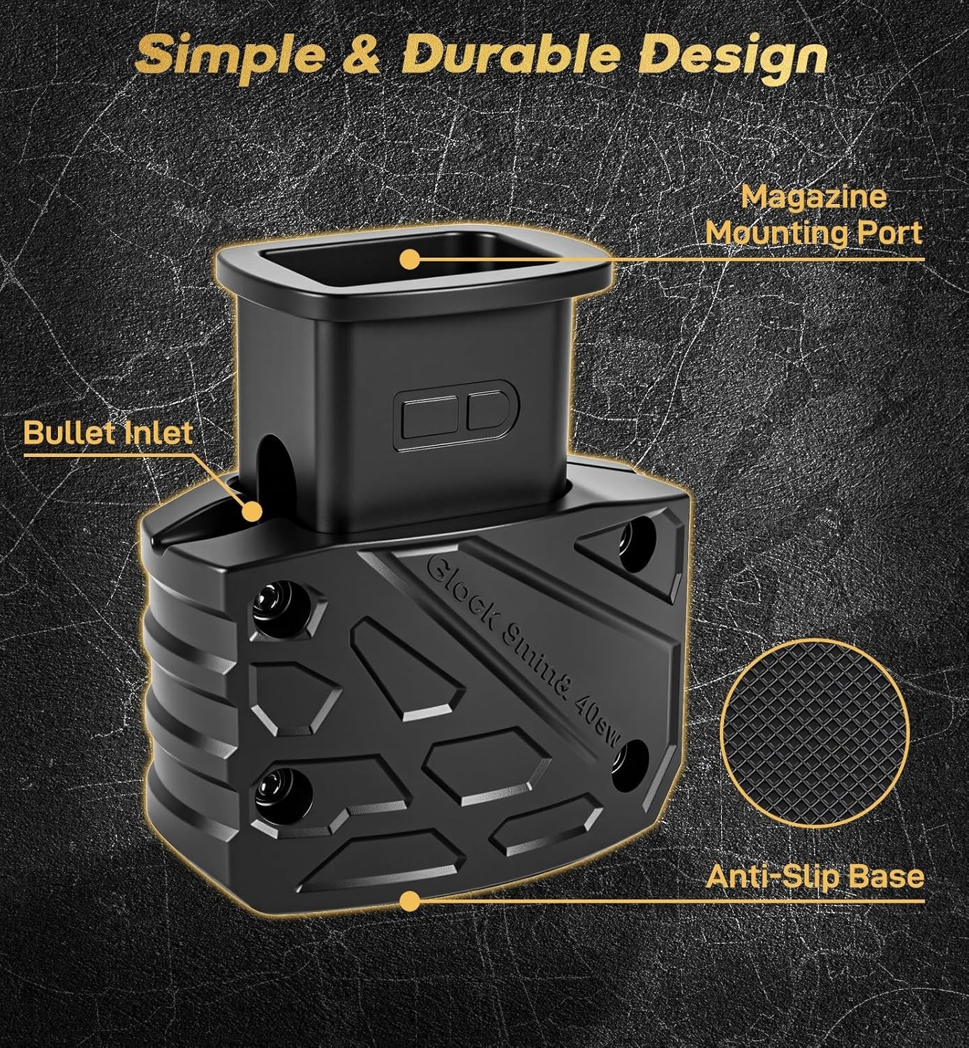Magazine Speed Loader for Glock 9mm .40 S&W 17 18 19 22 23 24 26 27 34 35 45 47