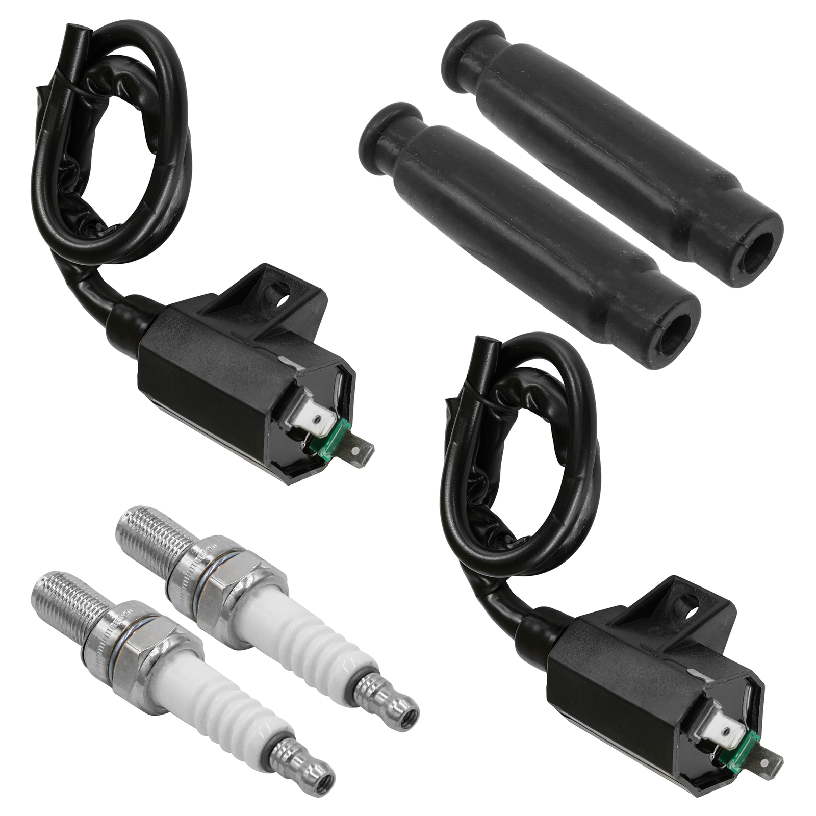 Ignition Coil w/Spark Plug & Cap for Kawasaki Brute Force 650 KVF650 4x4 2005-13