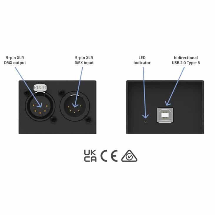 Enttec DMX USB Pro 70304, 1 Universe Lighting Interface [Open Box]