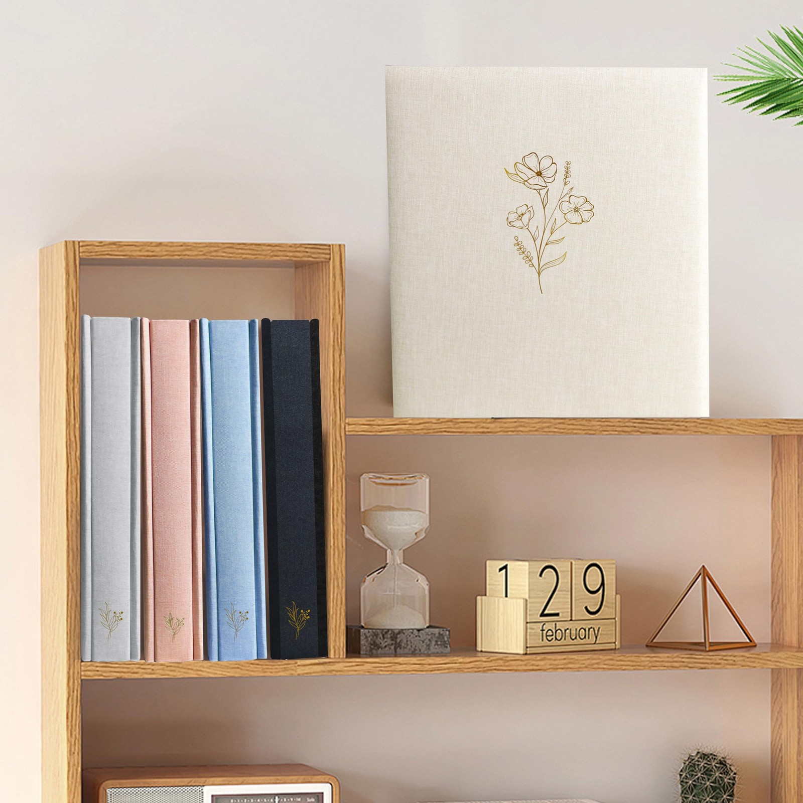 Holoary Photo Album 4x6 for 500 Photos, 5 Per Page, Linen Cover, Family Wedding