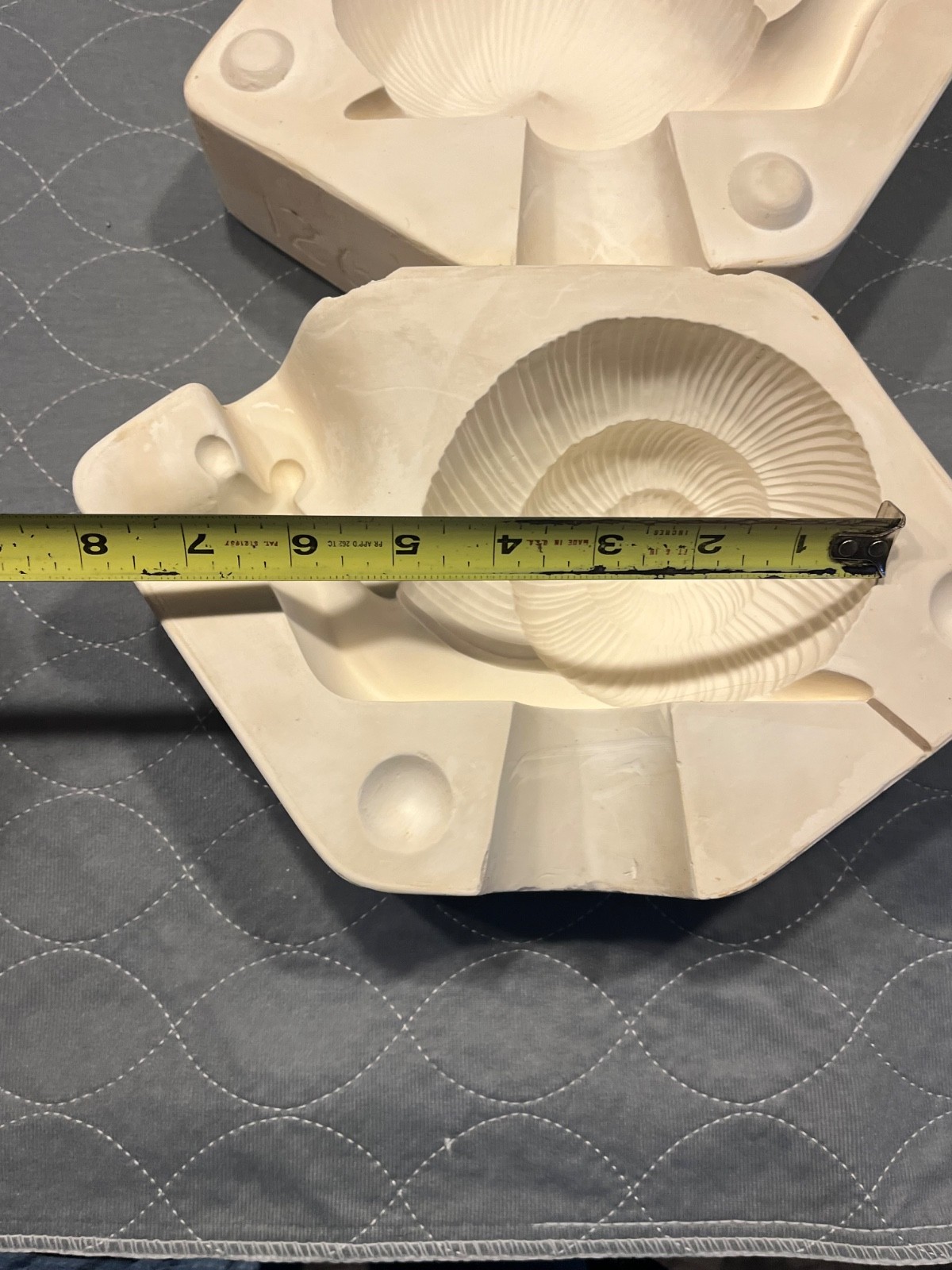 VTG Duncan Mold 126 Ceramic Slip Mold large Snail Figurine