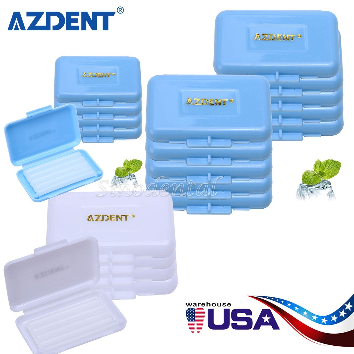AZDENT Dental Orthodontic Wax Original Scent /Mint Scent Oral Care 5pc/box