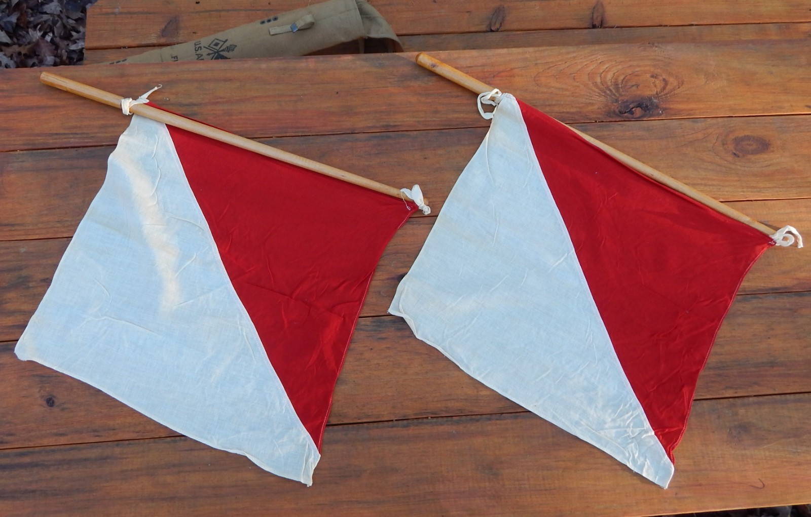 WWI US Army Signal Corps Flag Kit - IMMACULATE CONDITION!