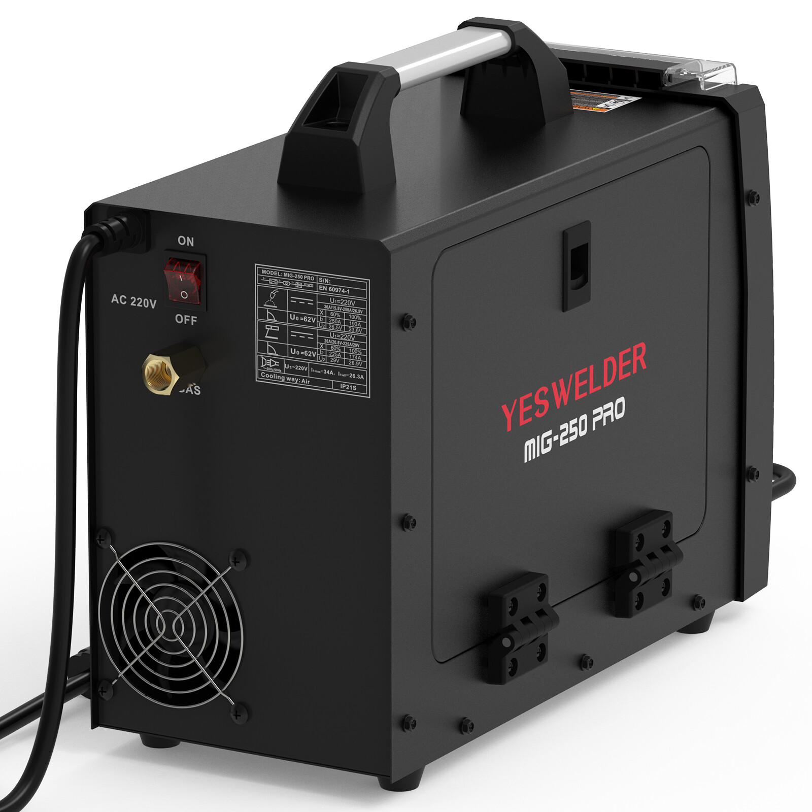 MIG-250 PRO Aluminum Welder,250A 220V,Welding Machine MIG/Lift TIG/ARC 3 in1