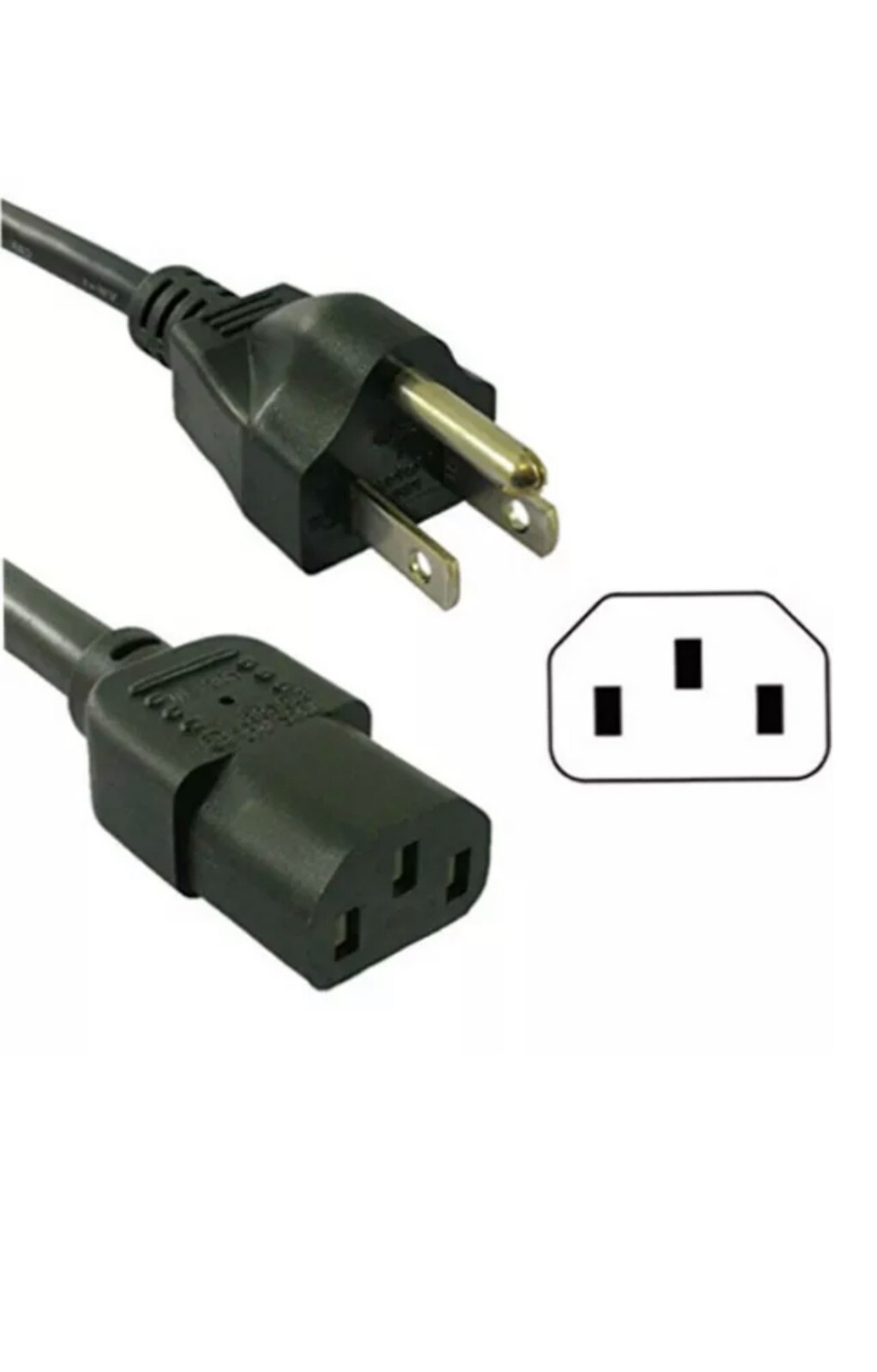 Power Cable Cord for LG TV Model 50PA5500 6ft 3-Prong NEW