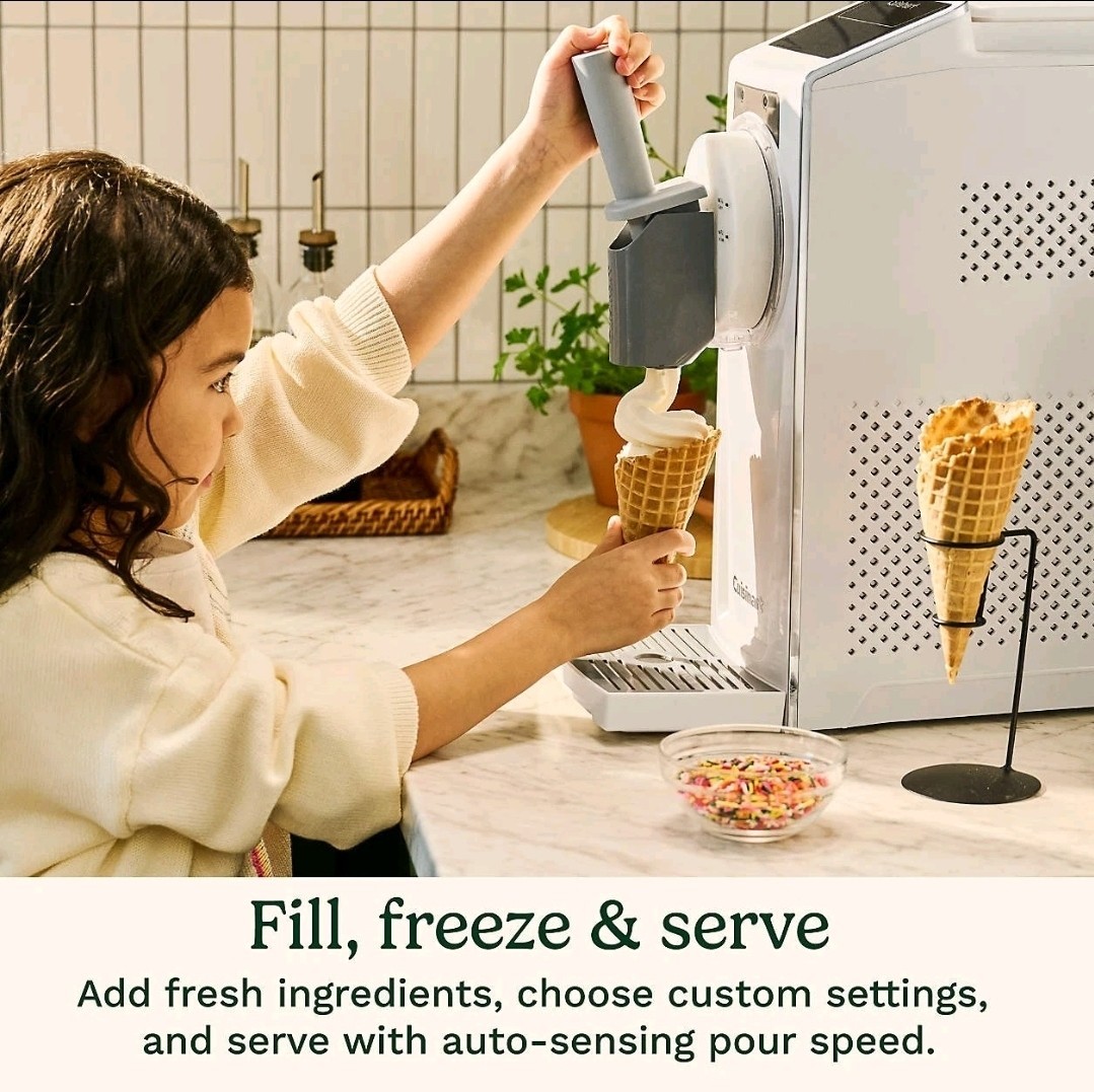Cuisinart Slushy & Soft-Serve Ice Cream Machine Multi-Function 6-in-1 Ice-200