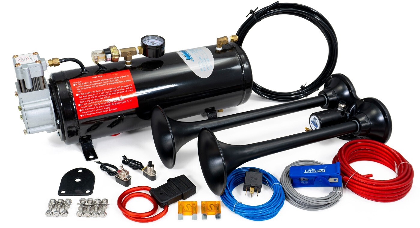 HornBlasters 2-Chime 3-Liter Air Horn Kit - 12 Volt - 110 PSI